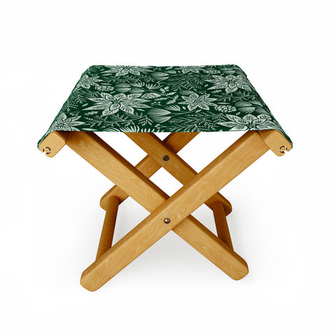 Pimlada Phuapradit Christmas Poinsettia Folding Stool