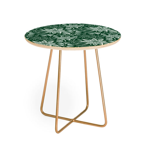 Pimlada Phuapradit Christmas Poinsettia Round Side Table
