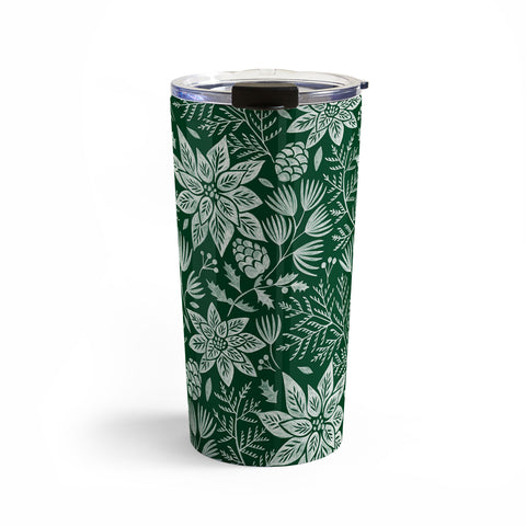 Pimlada Phuapradit Christmas Poinsettia Travel Mug