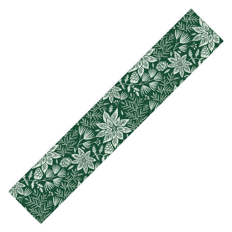 Pimlada Phuapradit Christmas Poinsettia Table Runner