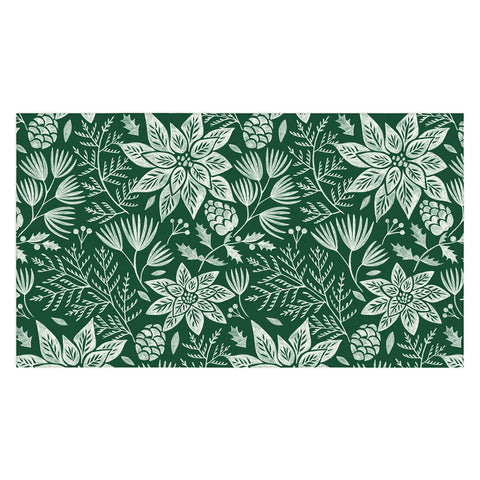 Pimlada Phuapradit Christmas Poinsettia Tablecloth