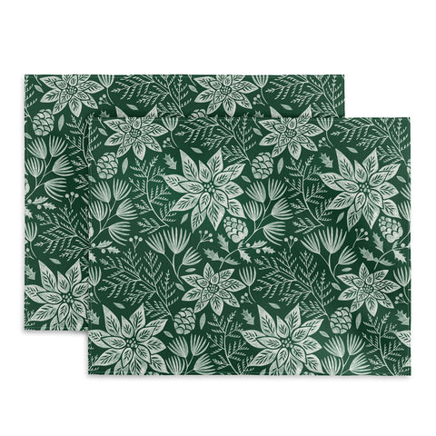Pimlada Phuapradit Christmas Poinsettia Placemat