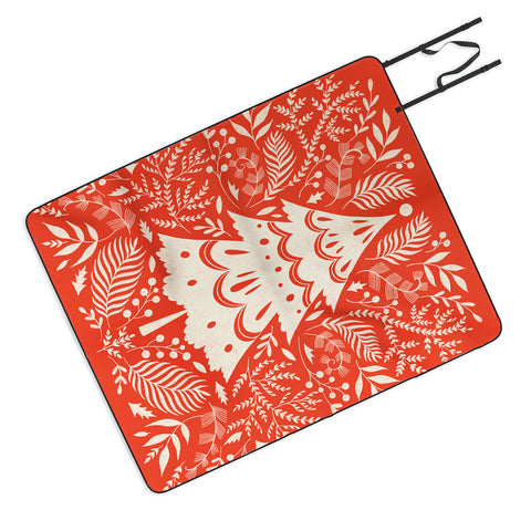 Pimlada Phuapradit Christmas tree winter foliage Picnic Blanket