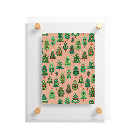Pimlada Phuapradit Christmas Trees Fawn Floating Acrylic Print