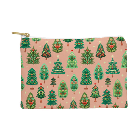 Pimlada Phuapradit Christmas Trees Fawn Pouch