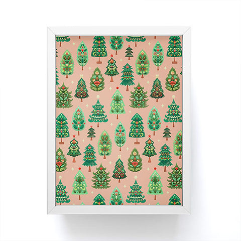 Pimlada Phuapradit Christmas Trees Fawn Framed Mini Art Print