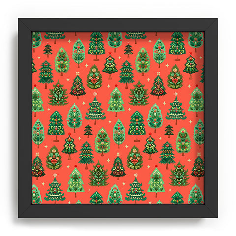 Pimlada Phuapradit Christmas Trees red Recessed Framing Square