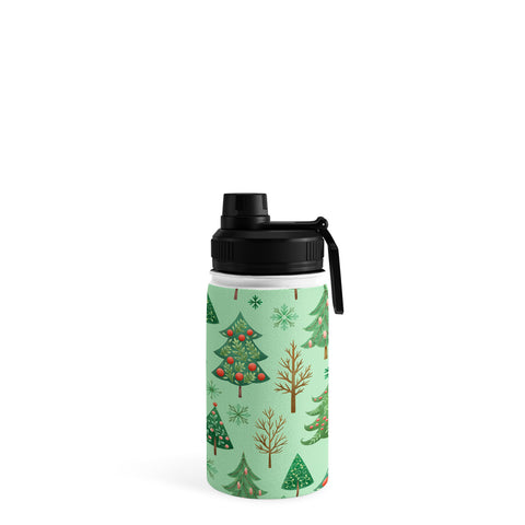 Pimlada Phuapradit Christmas trees snowflakes Water Bottle