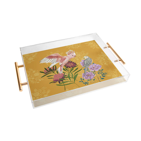 Pimlada Phuapradit Cockatiel And Cockatoo Acrylic Tray