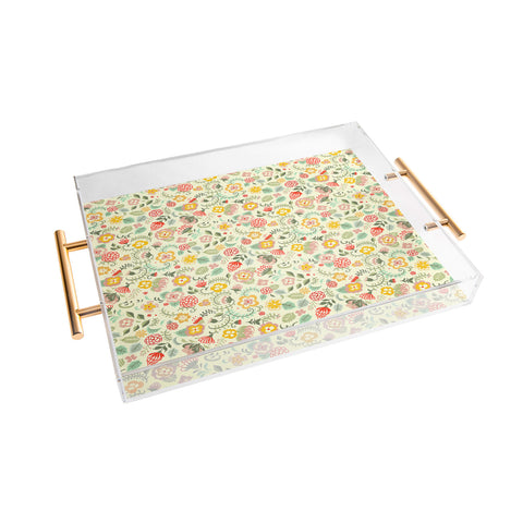 Pimlada Phuapradit Cotton Candy Floral Acrylic Tray