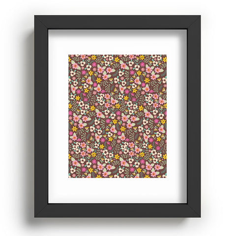 Pimlada Phuapradit Ditsy Floral 3 Recessed Framing Rectangle