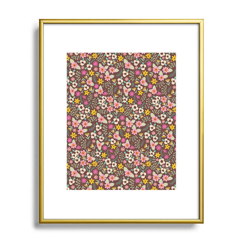 Pimlada Phuapradit Ditsy Floral 3 Metal Framed Art Print