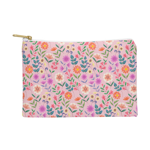 Pimlada Phuapradit Ditsy Floral Pink Pouch