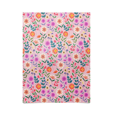 Pimlada Phuapradit Ditsy Floral Pink Poster