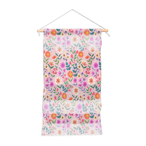 Pimlada Phuapradit Ditsy Floral Pink Wall Hanging Portrait