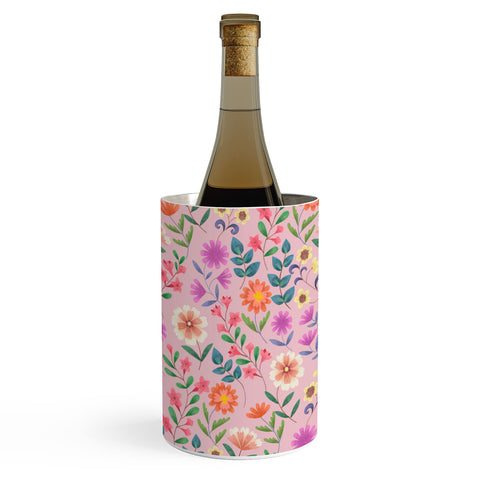 Pimlada Phuapradit Ditsy Floral Pink Wine Chiller