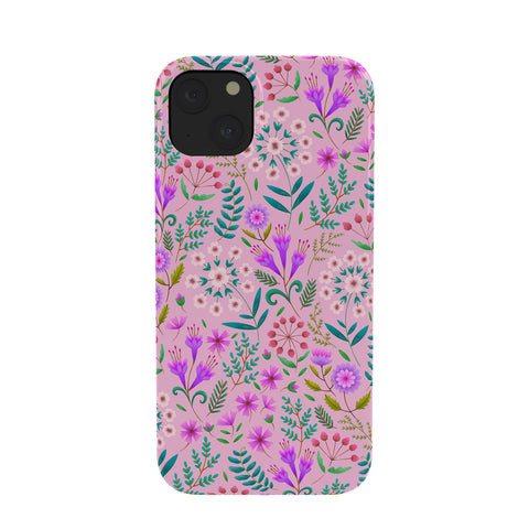 Pimlada Phuapradit Ditsy Purple Floral Half Drop Phone Case