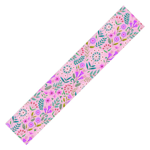 Pimlada Phuapradit Ditsy Purple Floral Half Drop Table Runner