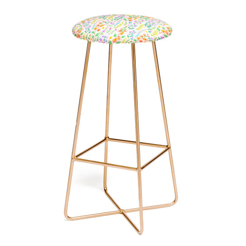 Pimlada Phuapradit Ditsy Spring Floral Bar Stool