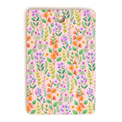 Pimlada Phuapradit Ditsy Spring Floral Cutting Board Rectangle