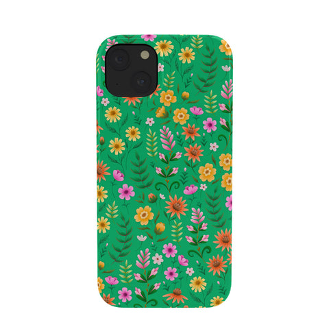 Pimlada Phuapradit Ditsy Spring Floral Green Phone Case