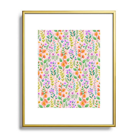 Pimlada Phuapradit Ditsy Spring Floral Metal Framed Art Print