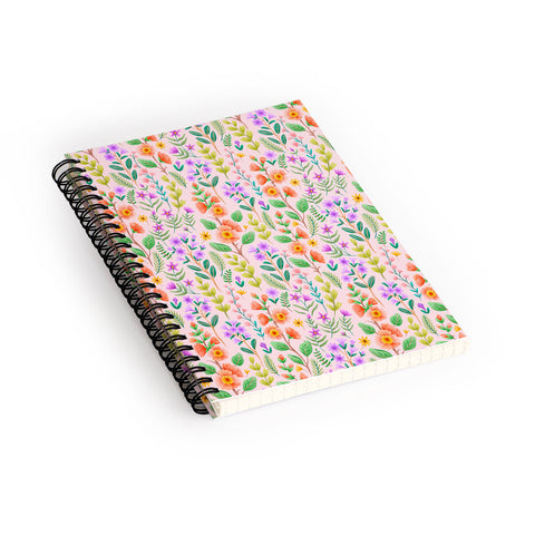 Pimlada Phuapradit Ditsy Spring Floral Spiral Notebook