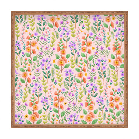 Pimlada Phuapradit Ditsy Spring Floral Square Tray