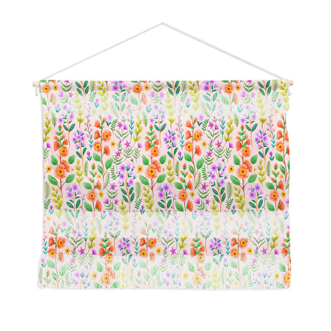 Pimlada Phuapradit Ditsy Spring Floral Wall Hanging Landscape