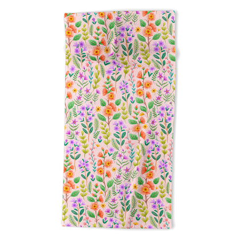 Pimlada Phuapradit Ditsy Spring Floral Beach Towel