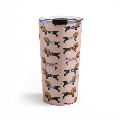 Pimlada Phuapradit Dog Pattern Yorkie Travel Mug