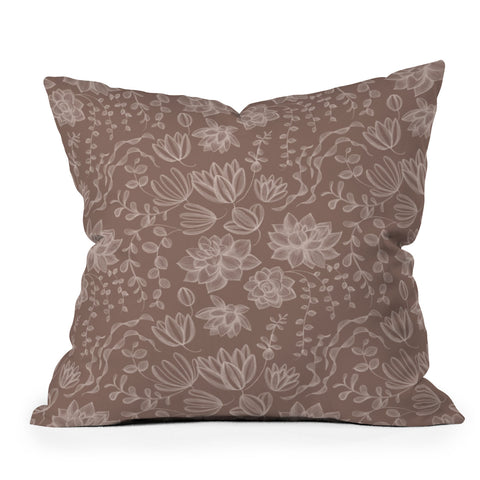 Pimlada Phuapradit Echeveria 2 Outdoor Throw Pillow