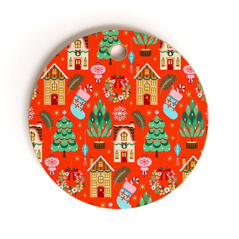 Pimlada Phuapradit Festive Home Cutting Board Round