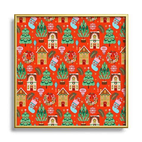 Pimlada Phuapradit Festive Home Square Metal Framed Art Print