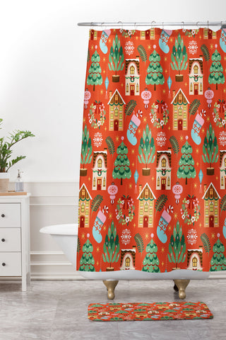 Pimlada Phuapradit Festive Home Shower Curtain And Mat