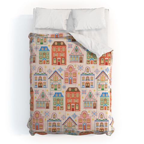Pimlada Phuapradit Festive Houses Comforter