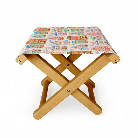 Pimlada Phuapradit Festive Houses Folding Stool