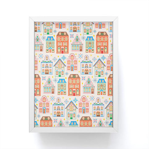 Pimlada Phuapradit Festive Houses Framed Mini Art Print