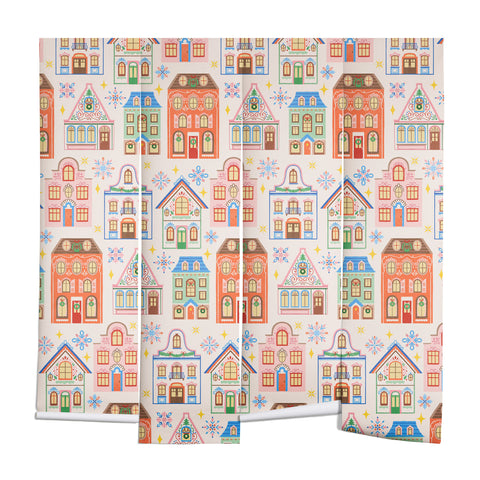 Pimlada Phuapradit Festive Houses Wall Mural