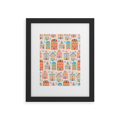 Pimlada Phuapradit Festive Houses Framed Art Print