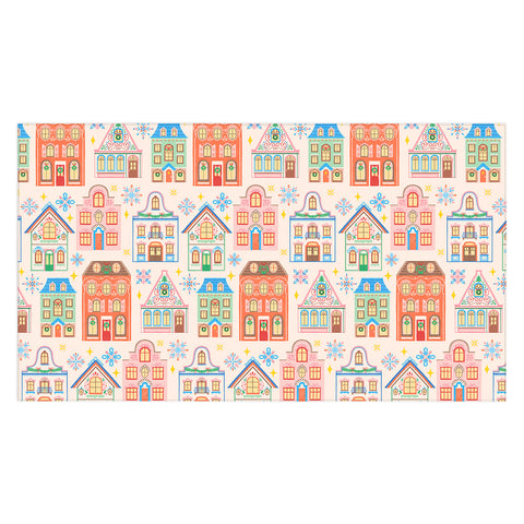 Pimlada Phuapradit Festive Houses Tablecloth