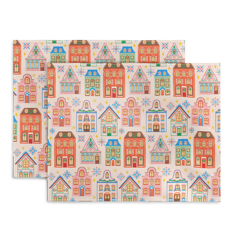 Pimlada Phuapradit Festive Houses Placemat