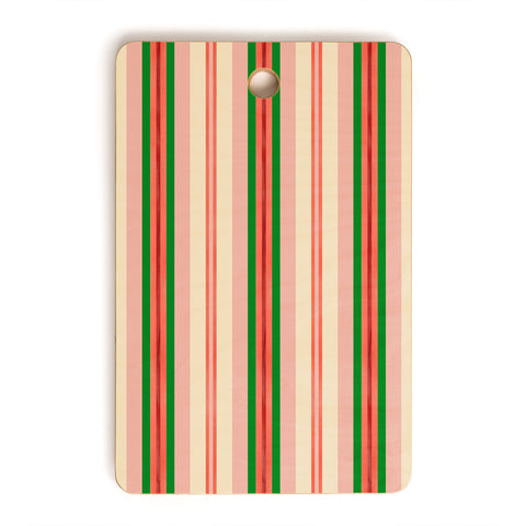 Pimlada Phuapradit Festive stripes 1 Cutting Board Rectangle