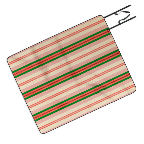 Pimlada Phuapradit Festive stripes 1 Picnic Blanket