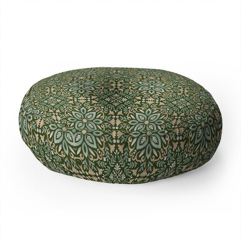Pimlada Phuapradit Festive tiles 1 Floor Pillow Round