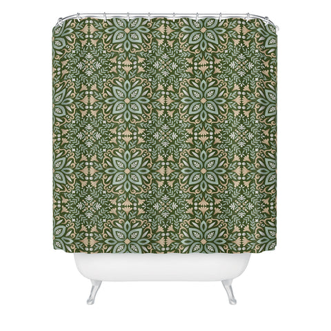 Pimlada Phuapradit Festive tiles 1 Shower Curtain