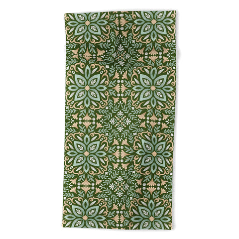 Pimlada Phuapradit Festive tiles 1 Beach Towel