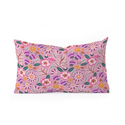Pimlada Phuapradit Floral 52401 Oblong Throw Pillow