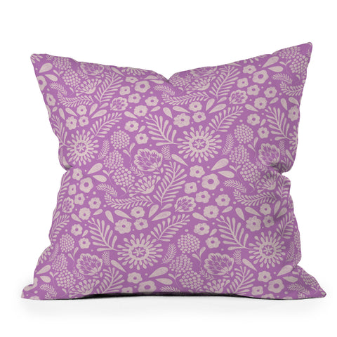 Pimlada Phuapradit Floral 52402 Throw Pillow