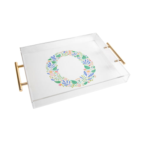 Pimlada Phuapradit Floral Alphabet O Acrylic Tray